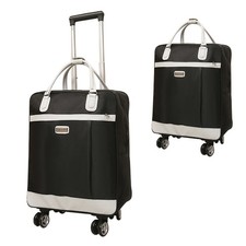 16"/18" Rolling Carry-On Duffel Bag Wheeled Underseat Trolley Travel Luggage