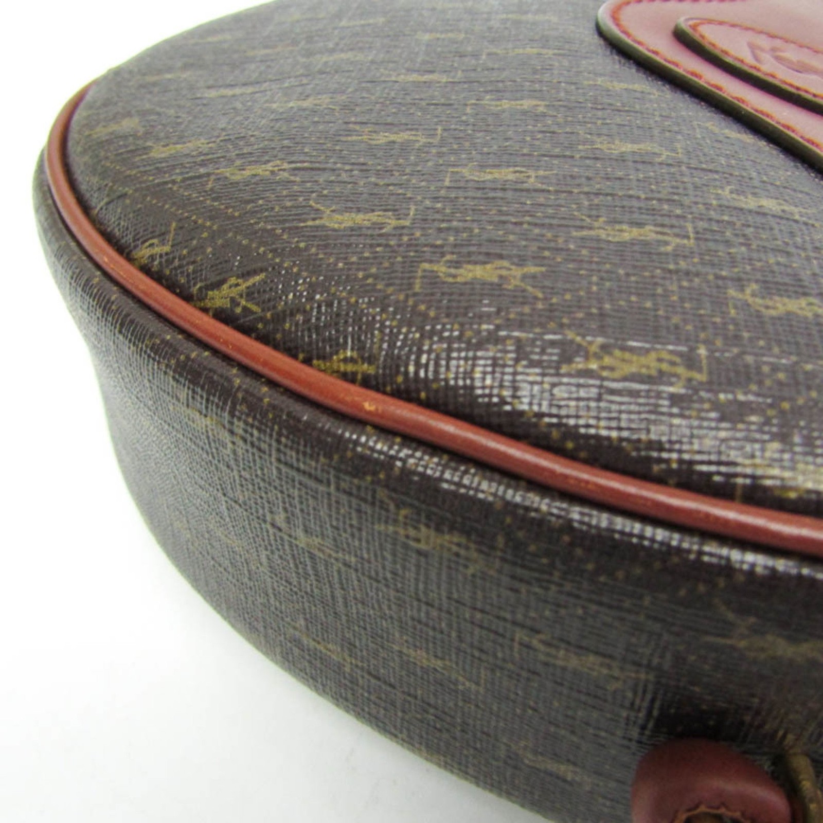 Borsa A Spalla In Pelle Marrone Saint Laurent Autentica