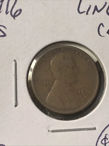 1916 S Lincoln Cent VG. $3