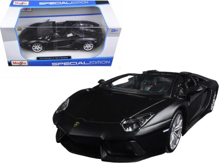 Lamborghini Aventador LP 700-4 Roadster Matt Black 1/24 Diecast