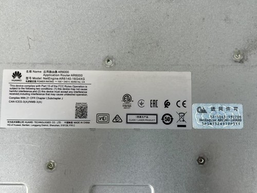Huawei AR6140-16G4XG 4x GE WAN & 4x 10G SFP+& 12xGE LAN AR6100 Network Router - Picture 10 of 10