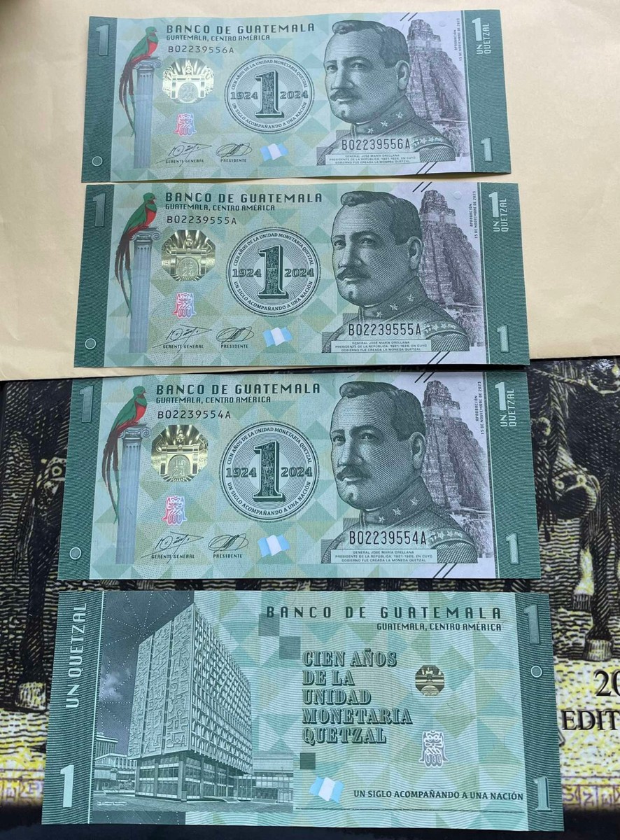 Guatemala 2024 NEW Quetzal Billete Nuevo 100 Years