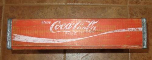 OLD VINTAGE COCA COLA Divided Soda Pop Crate Carrier COKE Wood Box Case Boise ID - Picture 2 of 10