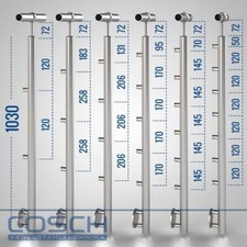 Set 4 Morsetti Vetro Per Ringhiere - Acciaio Inox, Per Vetro 6mm, Con Inserti Gomma - Foto 9