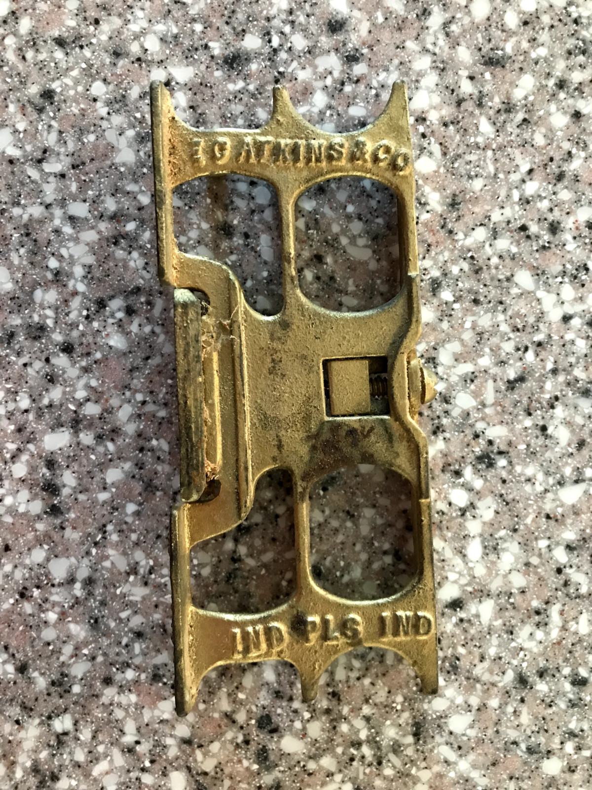 Antique E C Atkins & Co Made In U.S.A. Crosscut Saw Sharpening Raker Gauge Tool SMT Duty Free