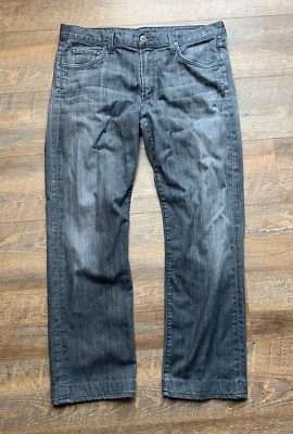 Citizens of Humanity Jeans Men s 36 Gray Sid  Straight USA Made SHORTENED **