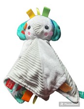 TAGGIES BRIGHT STARTS ELEPHANT SECURITY BLANKET LOVEY