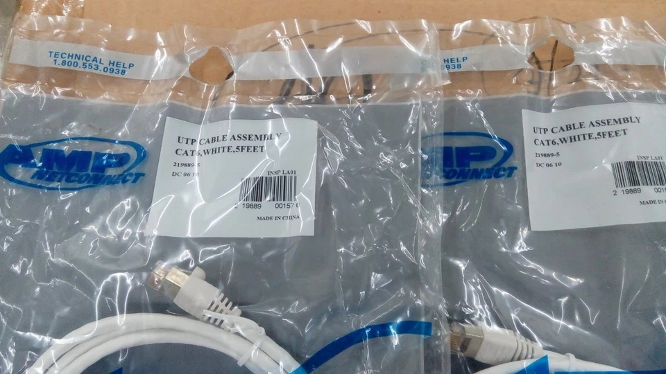 TE's Connectivity AMP Cat6 Network Cable / Patch Cord - Image 2 of 2