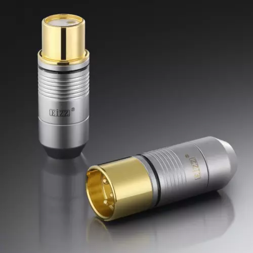 4pcs HIFI Audio XLR Cable Plug Pure Copper Gold Plated XLR Connector Male Female - Picture 2 of 12