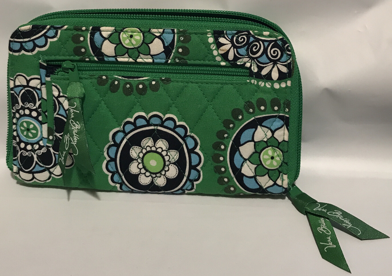 Ruby Eyes Green Zip Around Wallet