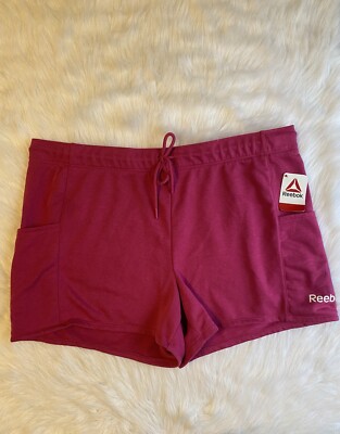 Reebok Shorts Womens Size XXXL Pink Relaxed Short NWT