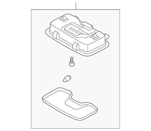 Conjunto de lámpara de techo para Kia (N/P 92850 2T000UP)