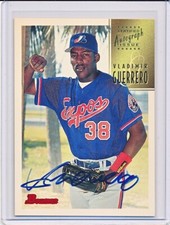 VLADIMIR GUERRERO 1997 BOWMAN ON CARD CERTIFIED AUTOGRAPH AUTO #CA33 (EXPOS)