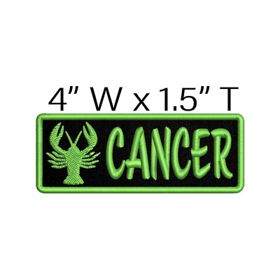Cancer Zodiac Sign Patch Embroidered Iron-on DIY Applique