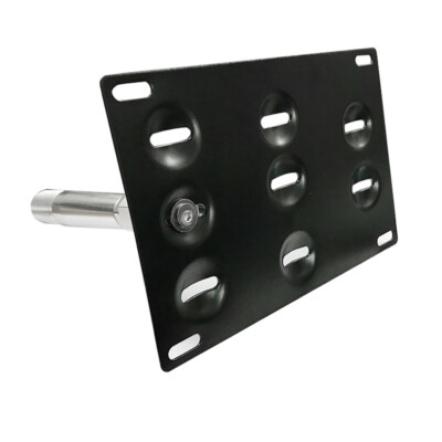 No-Drill Tow Hook License Plate Mount - Fits Nissan 370Z, Infiniti Q60, Rogue, Juke & More