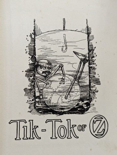 Tik-Tok of OZ - By L. Frank Baum - 1935-1942 edition, Orange Hardcover. - Picture 9 of 12