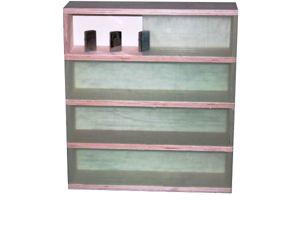 Vitrine24 Vitrine Sammlervitrine Schaukästen Miniflaschen 52 cm x 52 cm x 11 cm