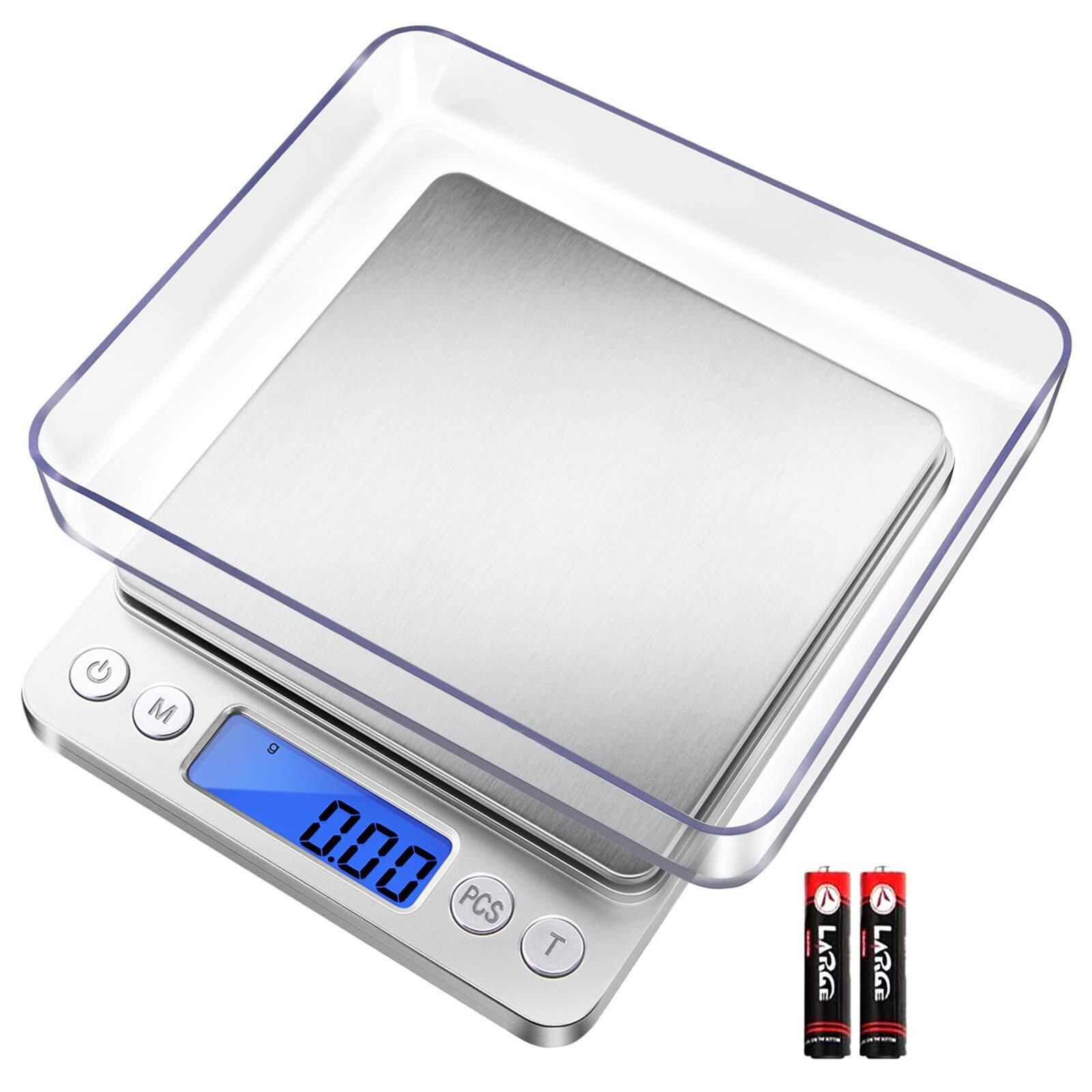 Small Kitchen Scale, 500g/ 0.01g Small Gram Weight Scale, Precision Lab Scale...-image
