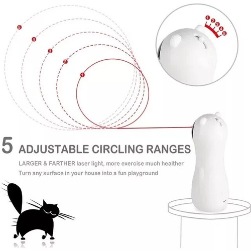 NUEVO Juguetes Láser Automático para Gatos, Juguetes Láser Interactivos para Gatos de Interior/Kit - Imagen 5 de 11