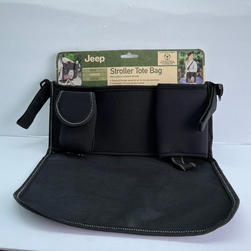 吉普黑色婴儿推车托特包存储收纳袋婴儿推车不完整 — 第 2/4 张图片