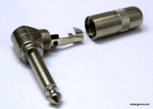 SWITCHCRAFT 226 1/4" Mono Right Angle Cable Mount Plug - Solder Type - Picture 2 of 2