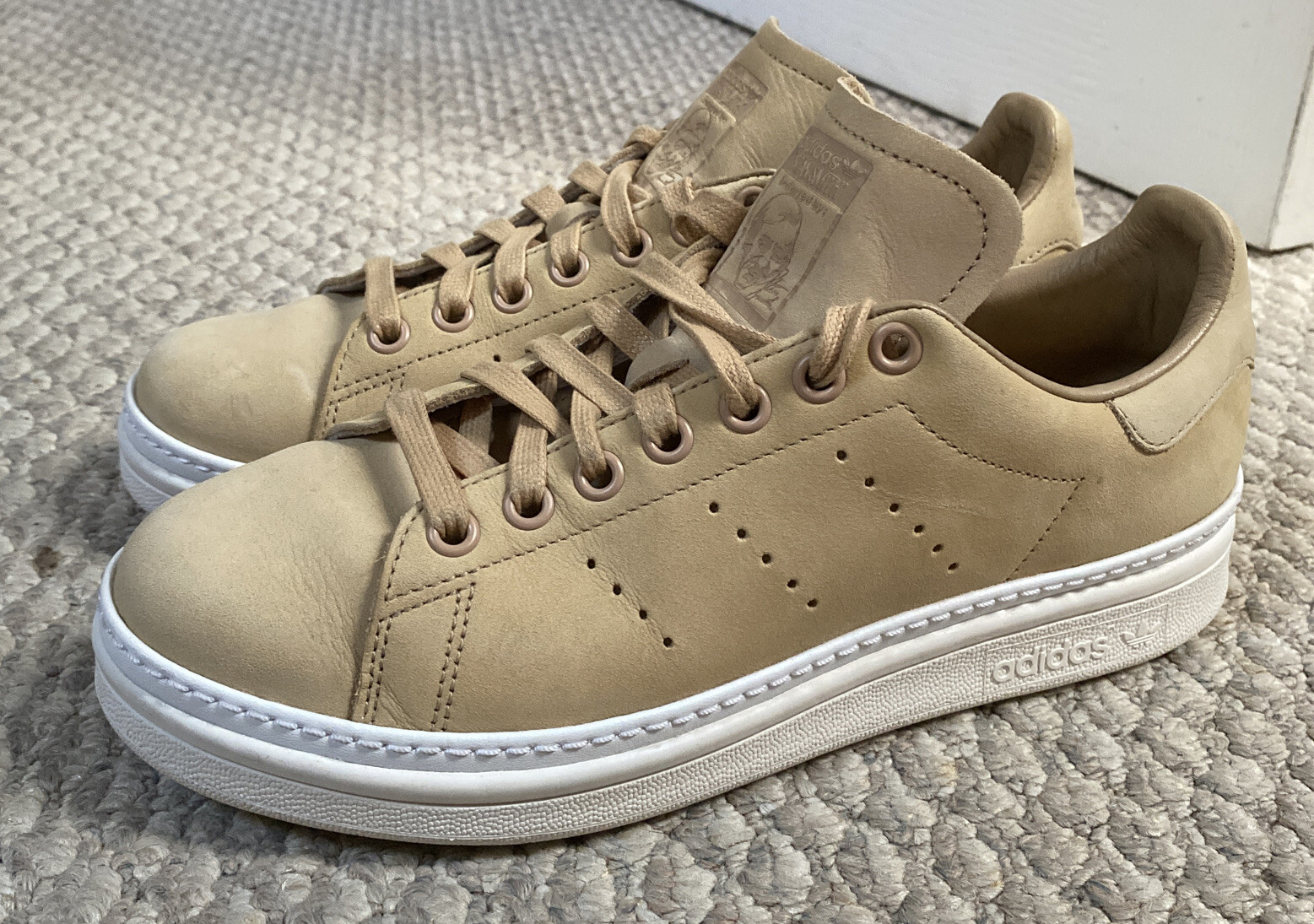 Adidas Stan Smith New Bold Beige White 