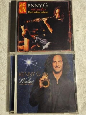 KENNY G MIRACLES THE HOLIDAY ALBUM CD, KENNY G WISHES A HOLIDAY ALBUM CD, 2 CDS