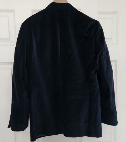 Giovane G. Men's Dark Blue Cotton Velvet Blazer K Jacket ! Size 48 Italy - Picture 3 of 8