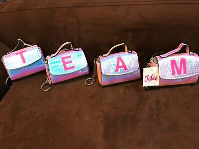 Justice Iridescent Bag Charm Initial A C E F H J K M O S T V Change Purse Cute Ebay