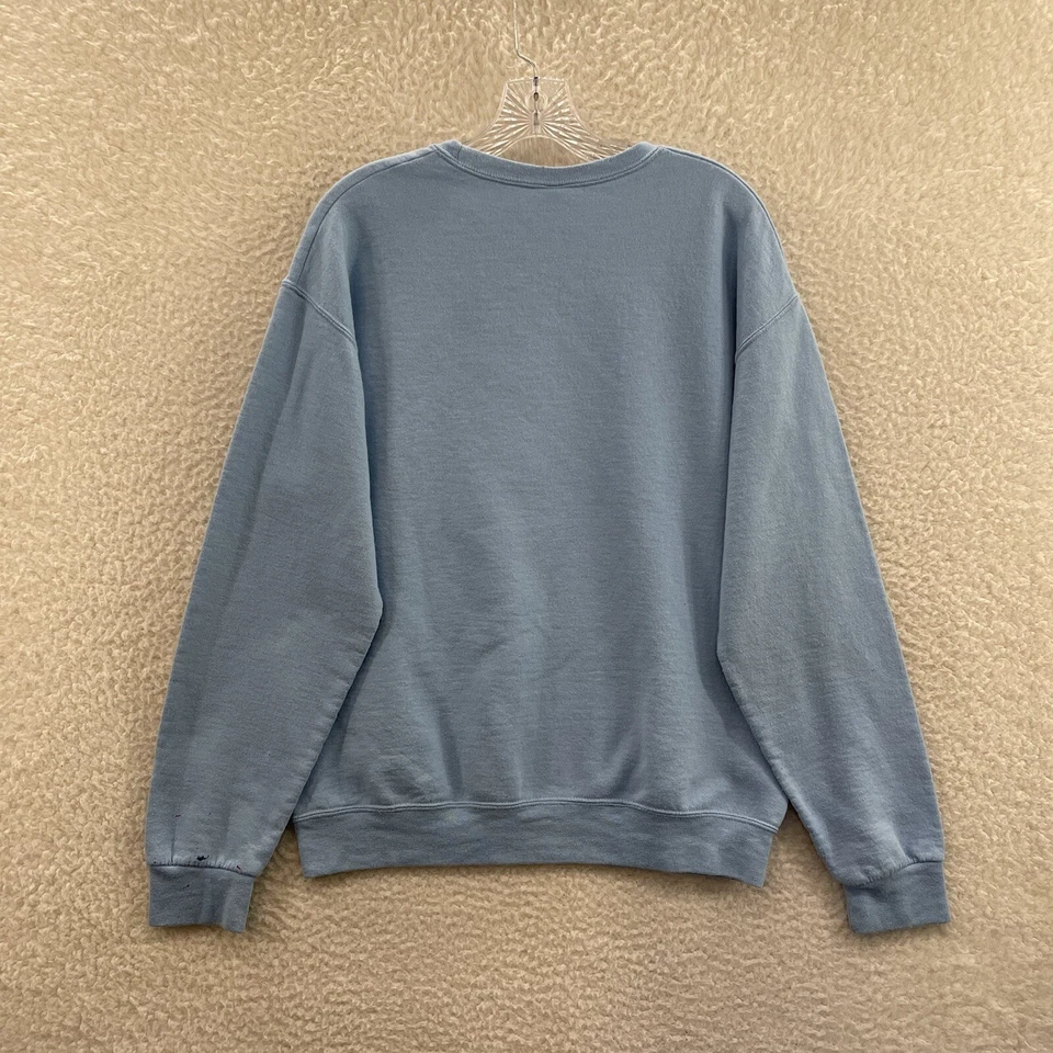 Sudadera Suéter Y2K Vintage Azul Medio Dorado Retriever Cachorro Perro Cuello Redondo Foto 2 de 4