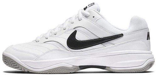 NIKE ZOOM COURT LITE 3 TENNIS SHOES SIZE 8 BLACK WHITE  display picture 2