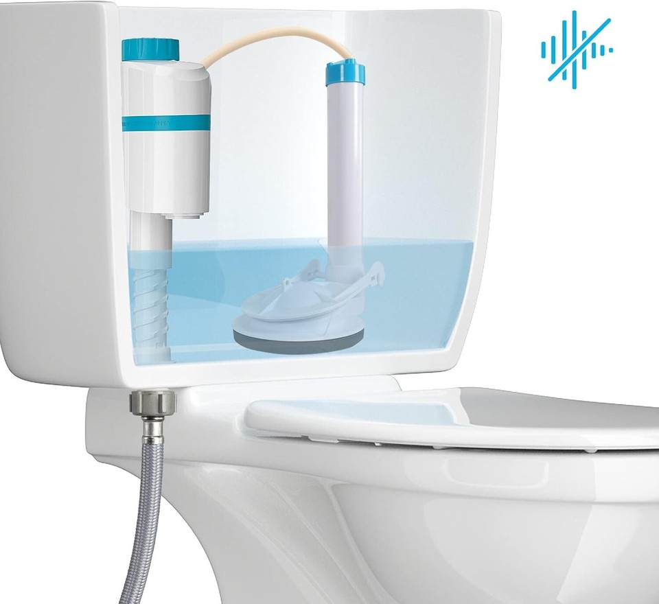 Silent Toilet Fill Valve Adjustable Water Line and WaterSaving, High