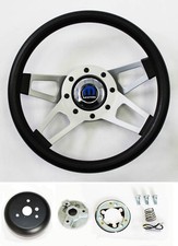 70-76 Dodge Dart Charger Demon Black 4 Spoke Steering Wheel 13 12
