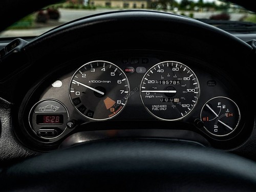 For Honda CR-X Crx Del Sol Chrome Cluster Gauge Dashboard Rings Speedo Trim - 第 1/11 張圖片