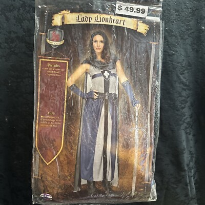 Lady Lionheart Women s Fun world Costume Size medium/ Large