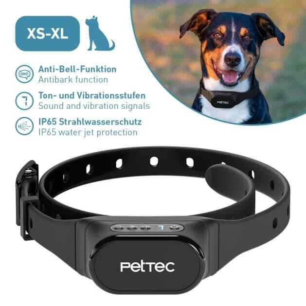 PetTec Anti Bell Halsband, Vibrationshalsband, Hundehalsband Vibration - Bild 2 von 4
