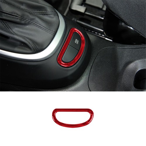 37Pcs Red Carbon Fiber Interior Full Kit Cover Trim For 2014-2017 Fiat 500L - Picture 8 of 14