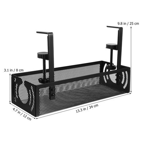 Kabelmanagement-Rack Reisen Baby Schreibtischdrahtverwaltung Kabelschale - Afbeelding 10 van 12