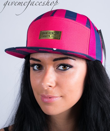 Designer panel strap back baseball cap 