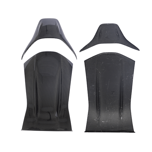 4PCS Real Carbon Seat Back Covers Trim For Mercedes Benz A35 A45 CLA45 GLA45 - Picture 8 of 13