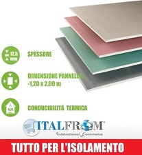 5 Pannelli in Cartongesso - 200x120cm- Sp. 12,5mm Controsoffitto Parete Italfrom