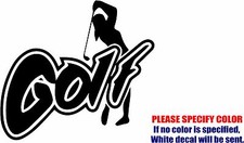 Golf Female 07 Graphic Die Cut decal sticker Car Truck Boat Window Bumper 6"
