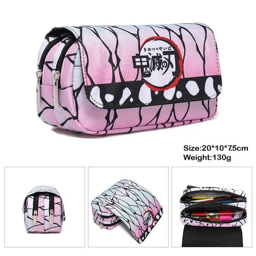 Astuccio portamatite studente Demon Slayer Kamado Nezuko borsa cancelleria anime regalo - Foto 23 di 37