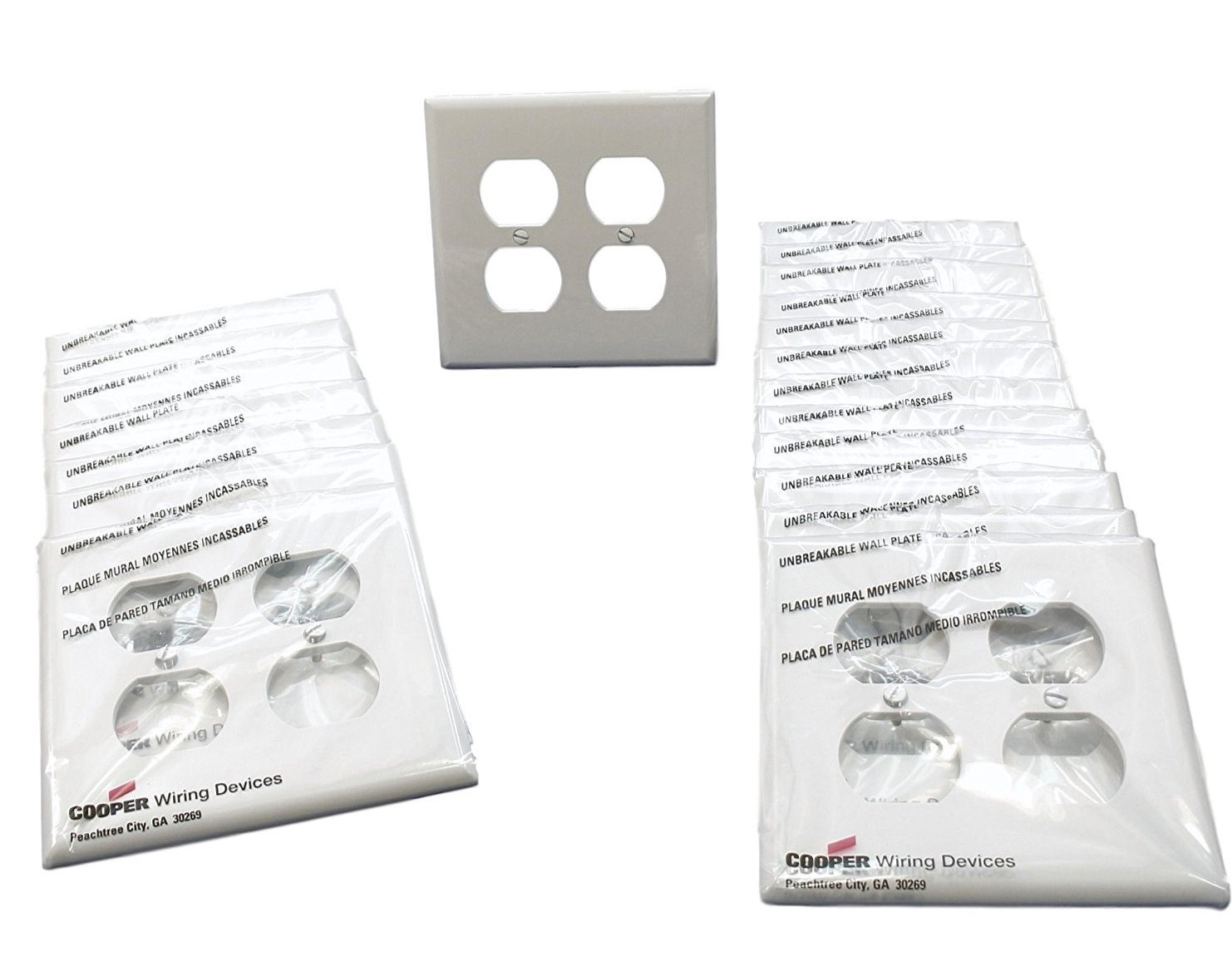 2 Gang White  *40 Pack* Eaton/cooper  Pj82w