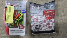 Pride Professional Golf Tees - 2 Packs (3 1/4" & 2 1/8") ISSUES SEE DESCRIPTION