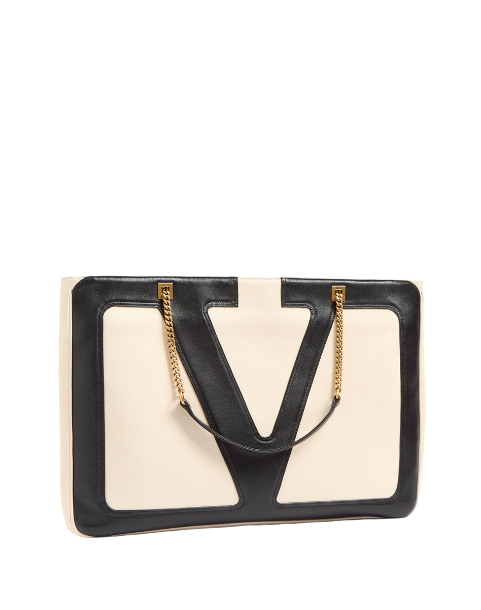 ハンドバッグ VALENTINO IVORY LEATHER VIVA SUPERSTAR HANDBAG Off-white Viva Superstar small two-tone leather shoulder bag