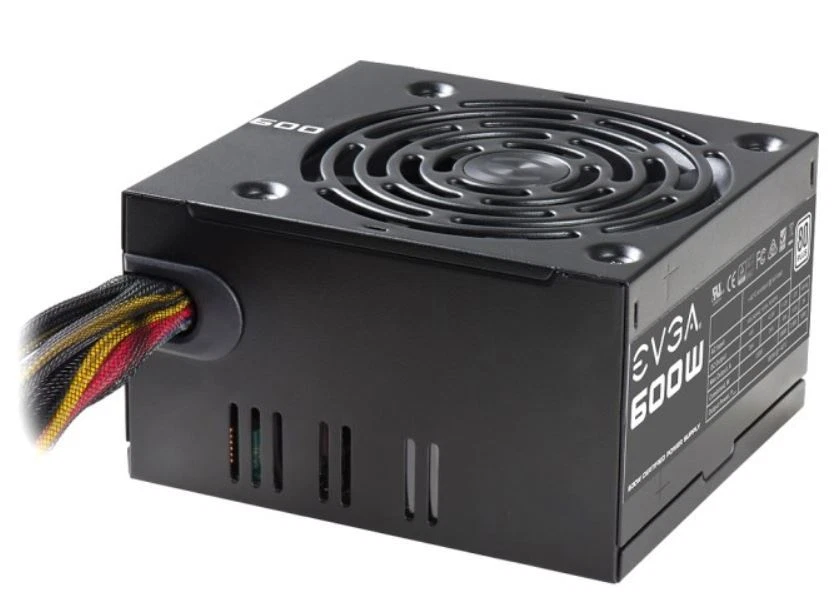 New! EVGA - 80 PLUS 600W ATX 12V/EPS 12V Power Supply - Black - 600 watt - Image 2 of 4