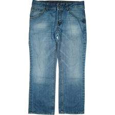 Tommy Hilfiger W36 L30 Jeans Pants Blue Men's Straight Leg Wilson Used Look 52 L