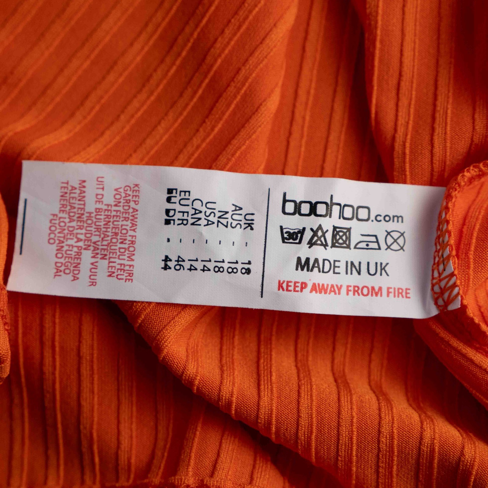 Boohoo Orange Long Sleeve Floor Length Size 18 Cardigan New With Tag image 8