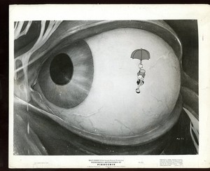 PINOCCHIO Original 1945 RKO 8 x 10 Disney Film Still MONSTRO's Eye and JIMINY vv